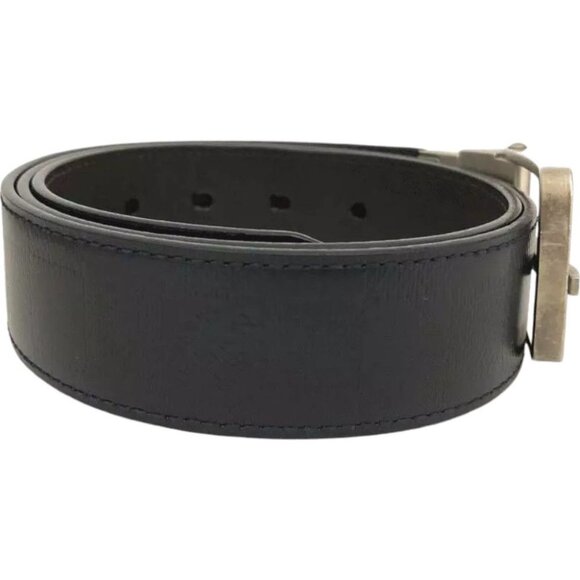 624246AP (S3) Louis Vuitton Belt Infini Ceinture 90cm Mens Black Leather - Picture 4 of 8